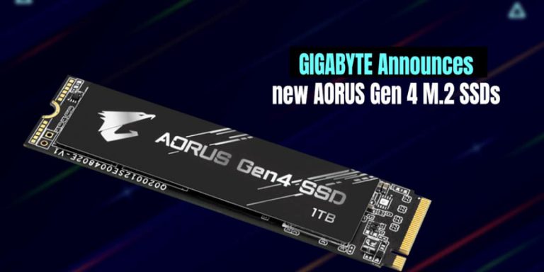 GIGABYTE Announces new AORUS Gen 4 M.2 SSDs 1200x600 1